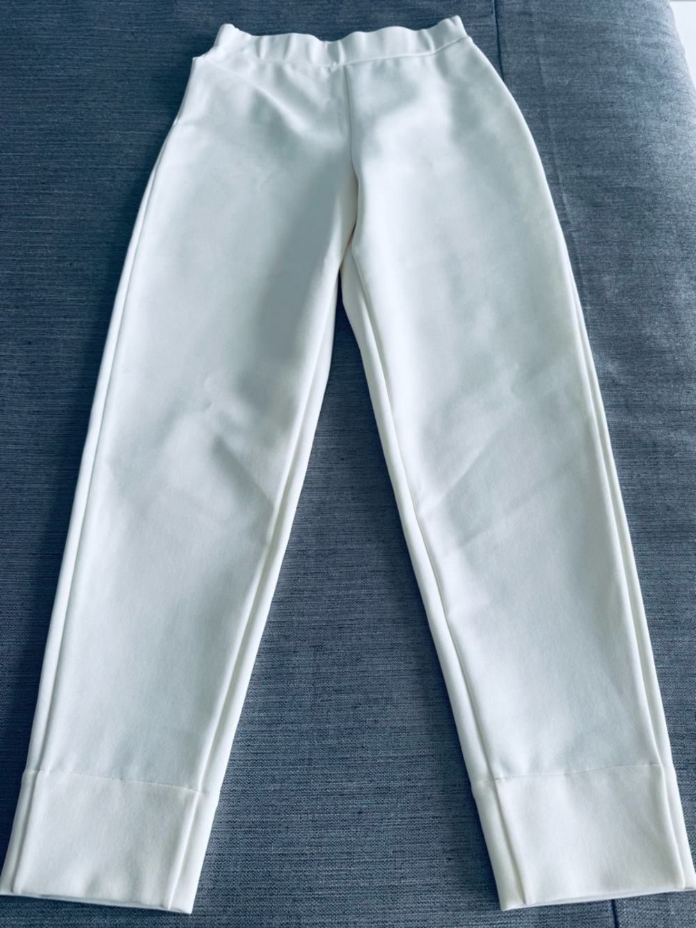 Women's Straight-Leg Cream Ponte Pants